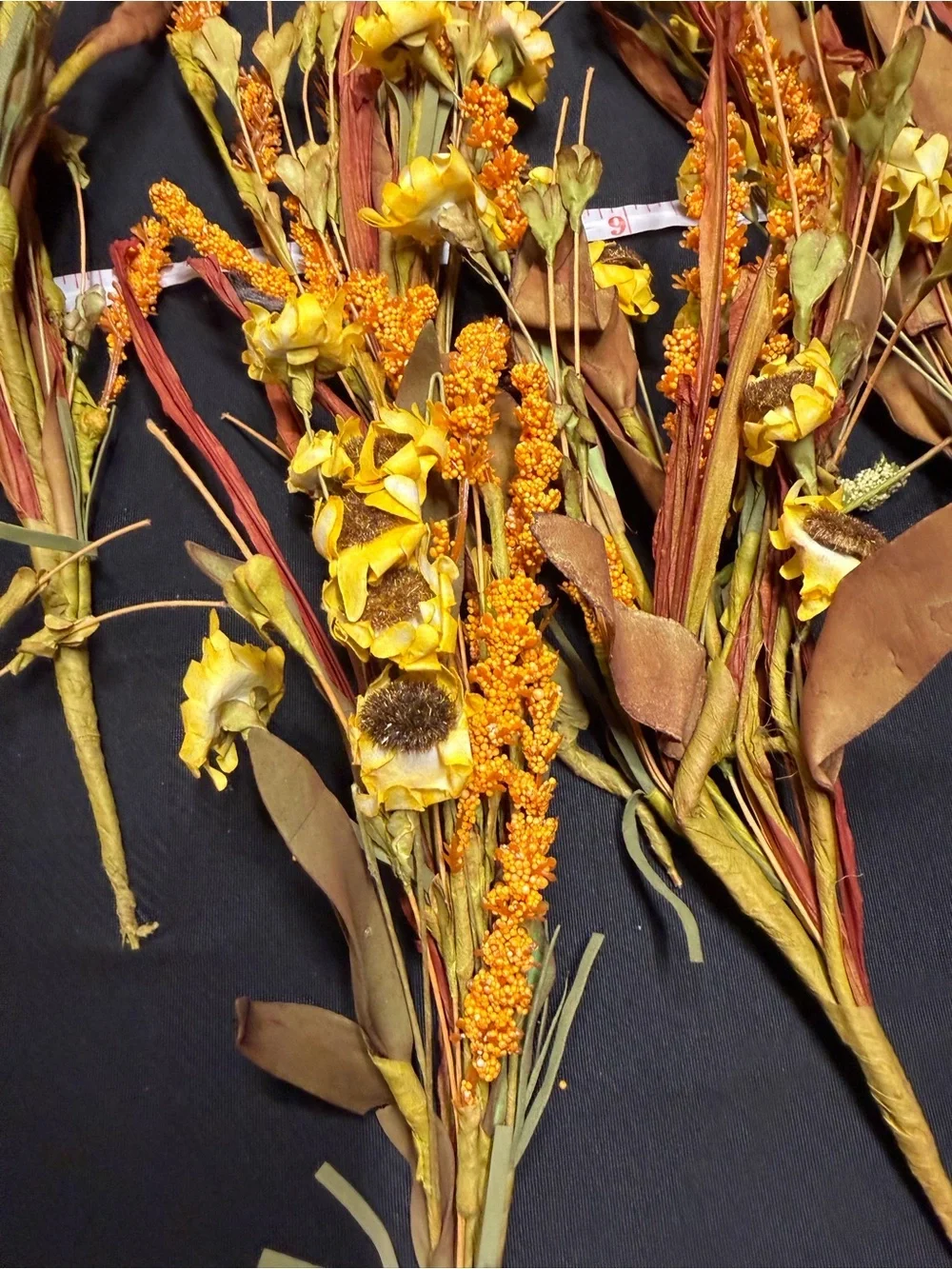 Faux Yellow and Orange Fall Wildflower Spray Bundle - Unbranded